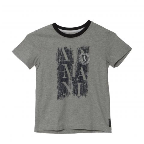 Sell Armani Junior Logo Printed T Shirt Grey HuntStreet